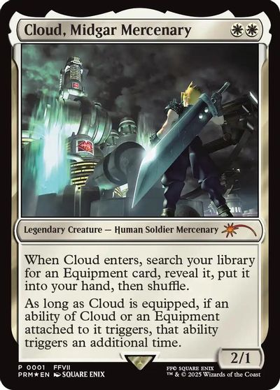 Cloud, Midgar Mercenary card art