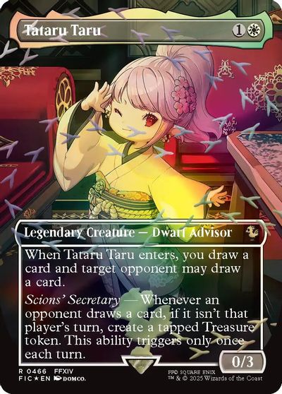 Tataru Taru (Borderless) (Chocobo Track Foil) card art