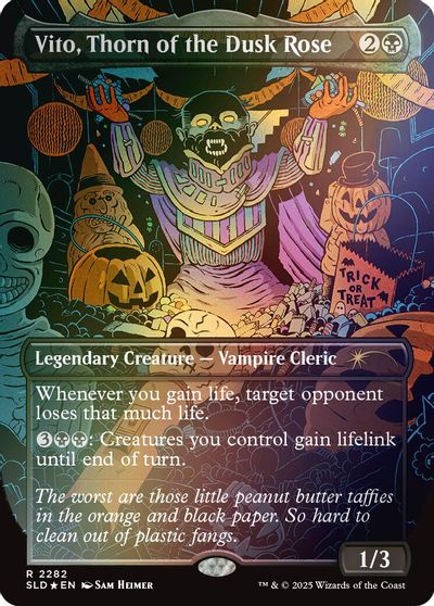 Vito, Thorn of the Dusk Rose (Rainbow Foil) card art