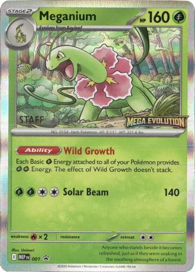Meganium - 001 [Staff] card art