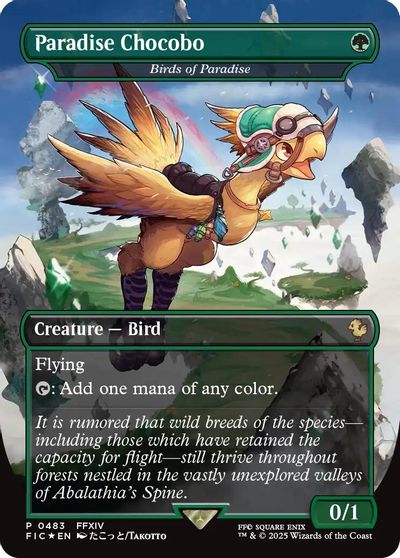 Paradise Chocobo - Birds of Paradise (Borderless) card art