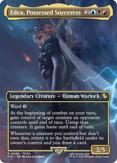 Edea, Possessed Sorceress (Borderless) card art