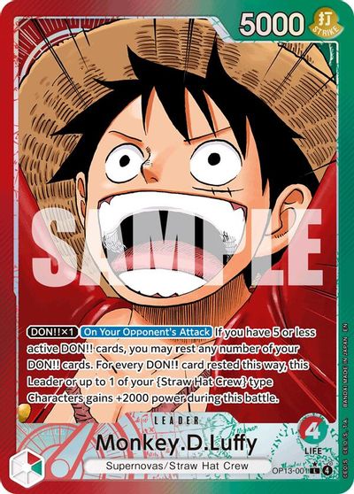 Monkey.D.Luffy (001) (Alternate Art) card art
