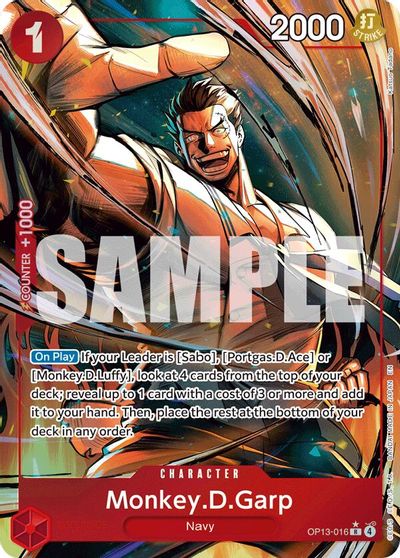 Monkey.D.Garp (Alternate Art) card art