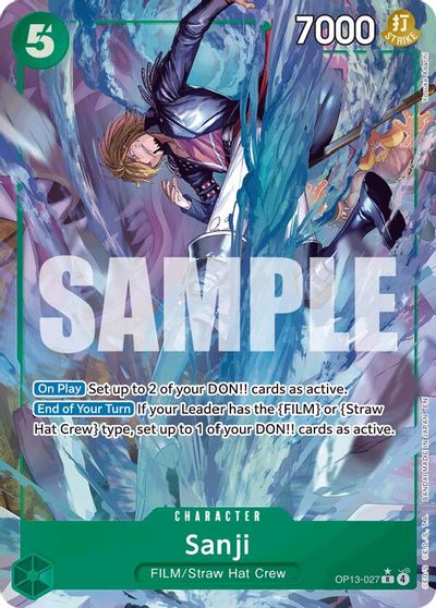 Sanji (Alternate Art) card art