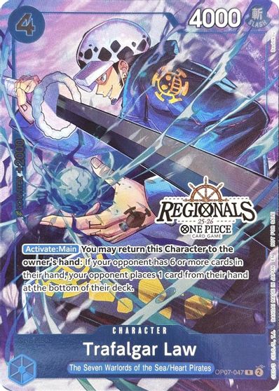 Trafalgar Law (CS 25-26 Regionals Textured Chase Promo) card art