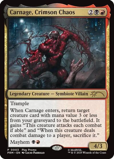 Carnage, Crimson Chaos card art