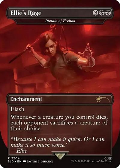 Ellie's Rage - Dictate of Erebos card art