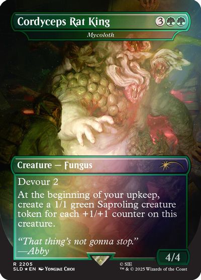 Cordyceps Rat King - Mycoloth (Rainbow Foil) card art