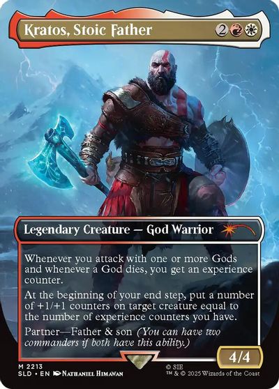 Kratos, Stoic Father card art
