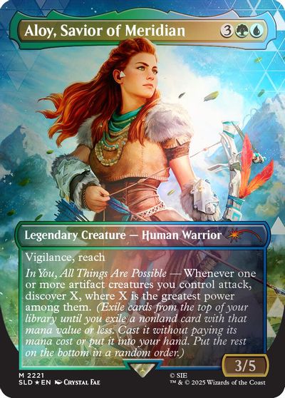 Aloy, Savior of Meridian (Rainbow Foil) card art
