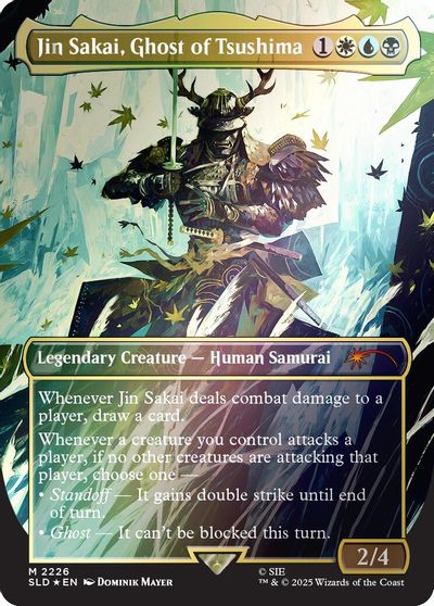 Jin Sakai, Ghost of Tsushima (Rainbow Foil) card art