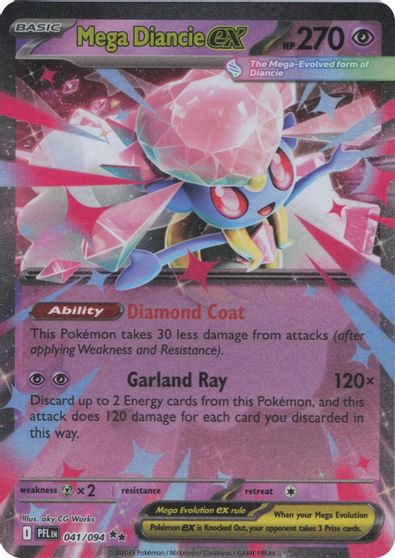 Mega Diancie ex card art