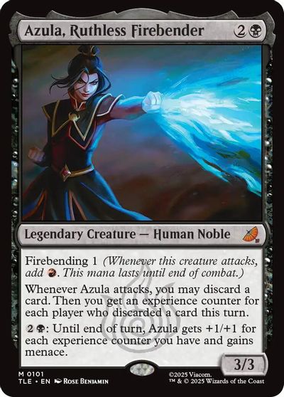 Azula, Ruthless Firebender card art