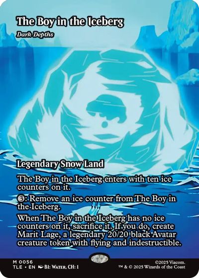 The Boy in the Iceberg - Dark Depths (Borderless) card art