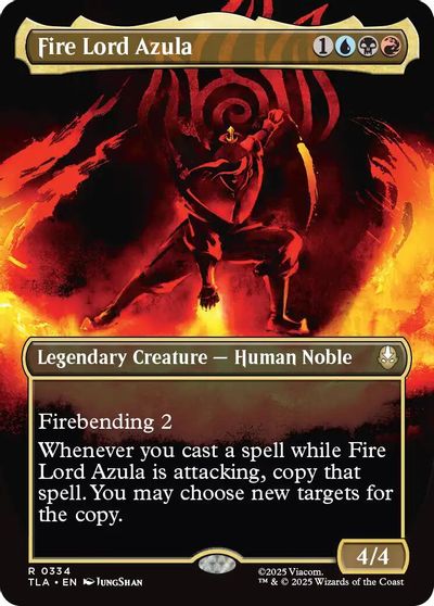 Fire Lord Azula (0334) (Borderless) card art