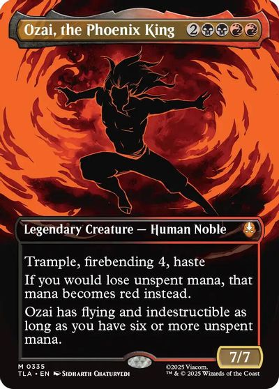 Ozai, the Phoenix King (0335) (Borderless) card art