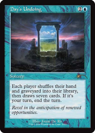 Day's Undoing (Retro Frame) card art