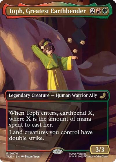 Toph, Greatest Earthbender (Borderless) card art