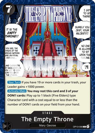 The Empty Throne card art