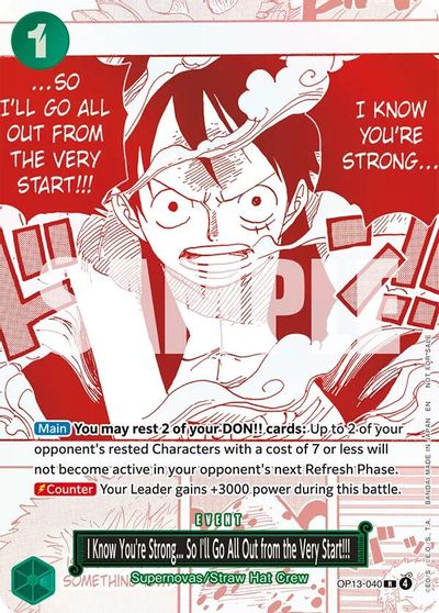 I Know You're Strong... So I'll Go All Out from the Very Start!!! (3rd Anniversary Treasure Campaign Pack) card art