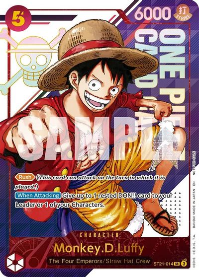 Monkey.D.Luffy - ST21-014 (3rd Anniversary Treasure Campaign Pack) card art