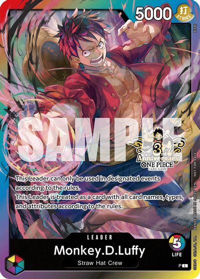 Monkey.D.Luffy (3rd Anniversary Tournament 3 Brothers Pack) card art