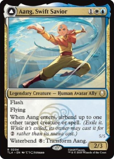 Aang, Swift Savior card art