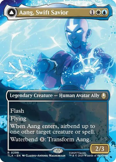 Aang, Swift Savior (0298) (Borderless) card art