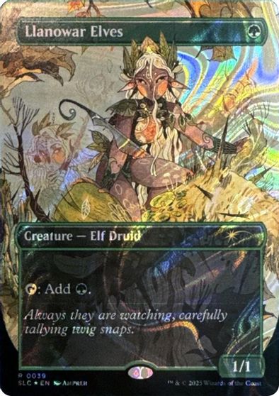 Llanowar Elves (Halo Foil) card art