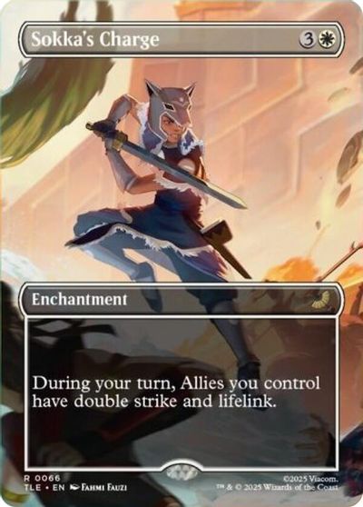 Sokka's Charge (Borderless) card art