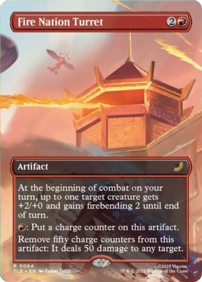 Fire Nation Turret (Borderless) card art
