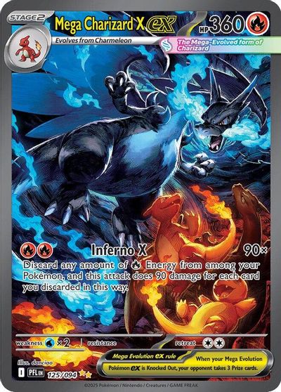 Mega Charizard X ex - 125/094 card art