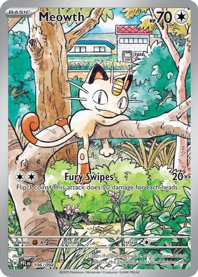 Meowth card art