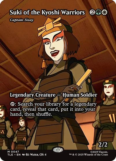 Suki of the Kyoshi Warriors - Captain Sisay (Borderless) card art