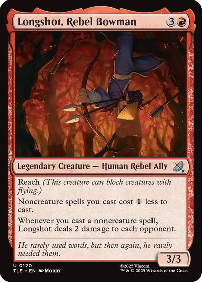 Longshot, Rebel Bowman card art