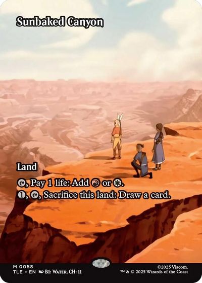 Sunbaked Canyon (Borderless) card art