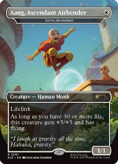 Aang, Ascendant Airbender - Serra Ascendant card art