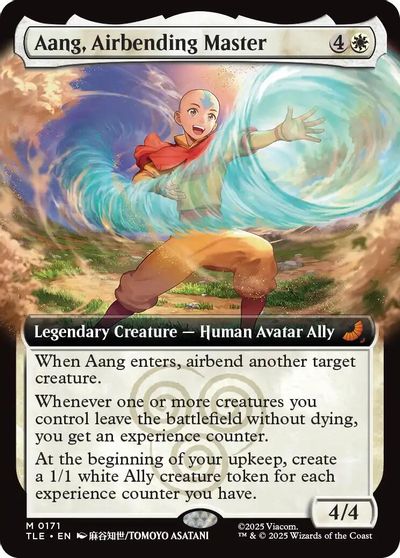 Aang, Airbending Master (Extended Art) card art