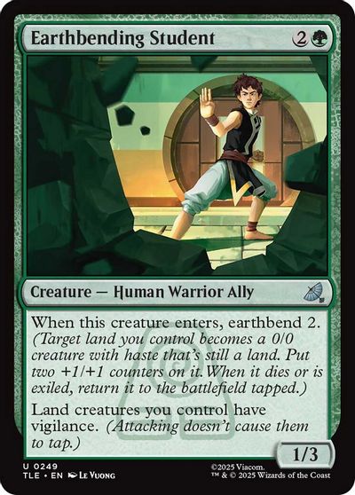 Earthbending Student card art