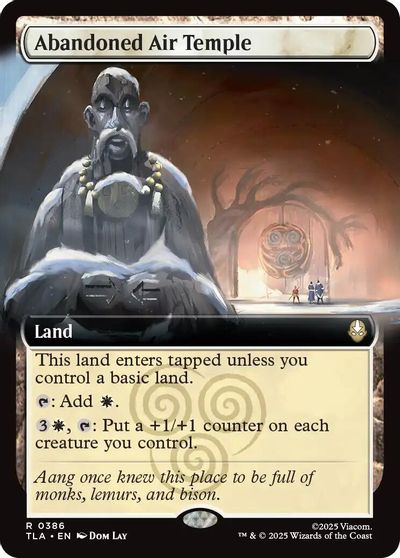 Abandoned Air Temple (Extended Art) card art