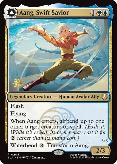 Aang, Swift Savior card art