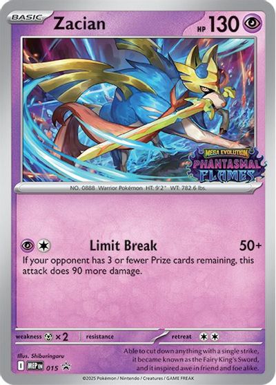 Zacian (Prerelease) card art