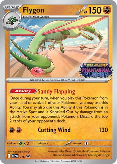 Flygon (Prerelease) card art