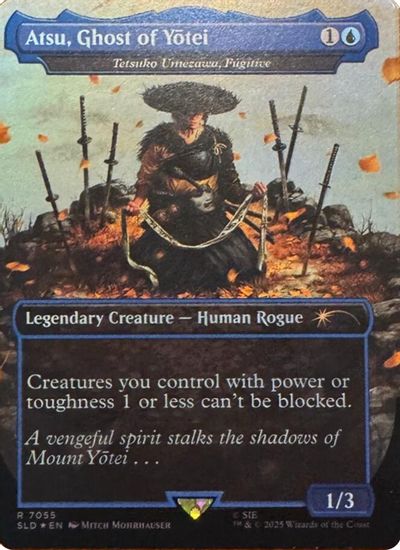 Atsu, Ghost of Yotei - Tetsuko Umezawa, Fugitive (Rainbow Foil) card art