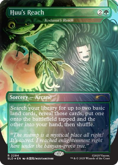Huu's Reach - Kodama's Reach (Rainbow Foil) card art