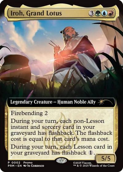 Iroh, Grand Lotus (Extended Art) card art