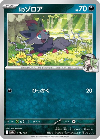 N's Zorua card art