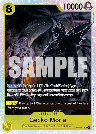 Gecko Moria - OP14-104 card art