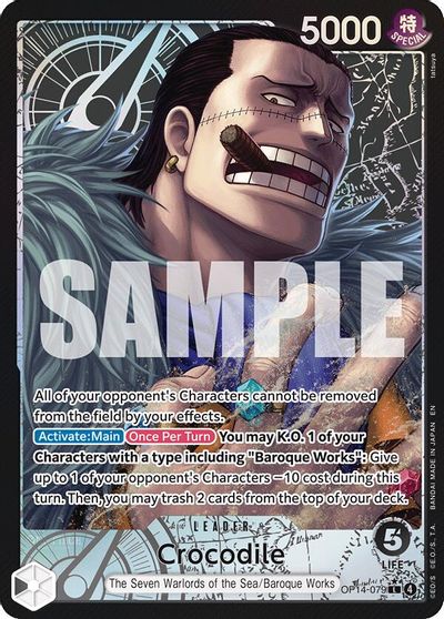 Crocodile - OP14-079 (Alternate Art) card art